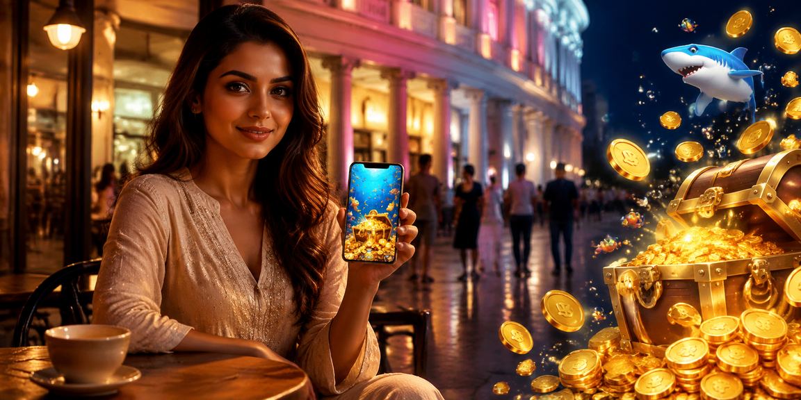 User playing casino game on mobile device at Delhi Connaught Place